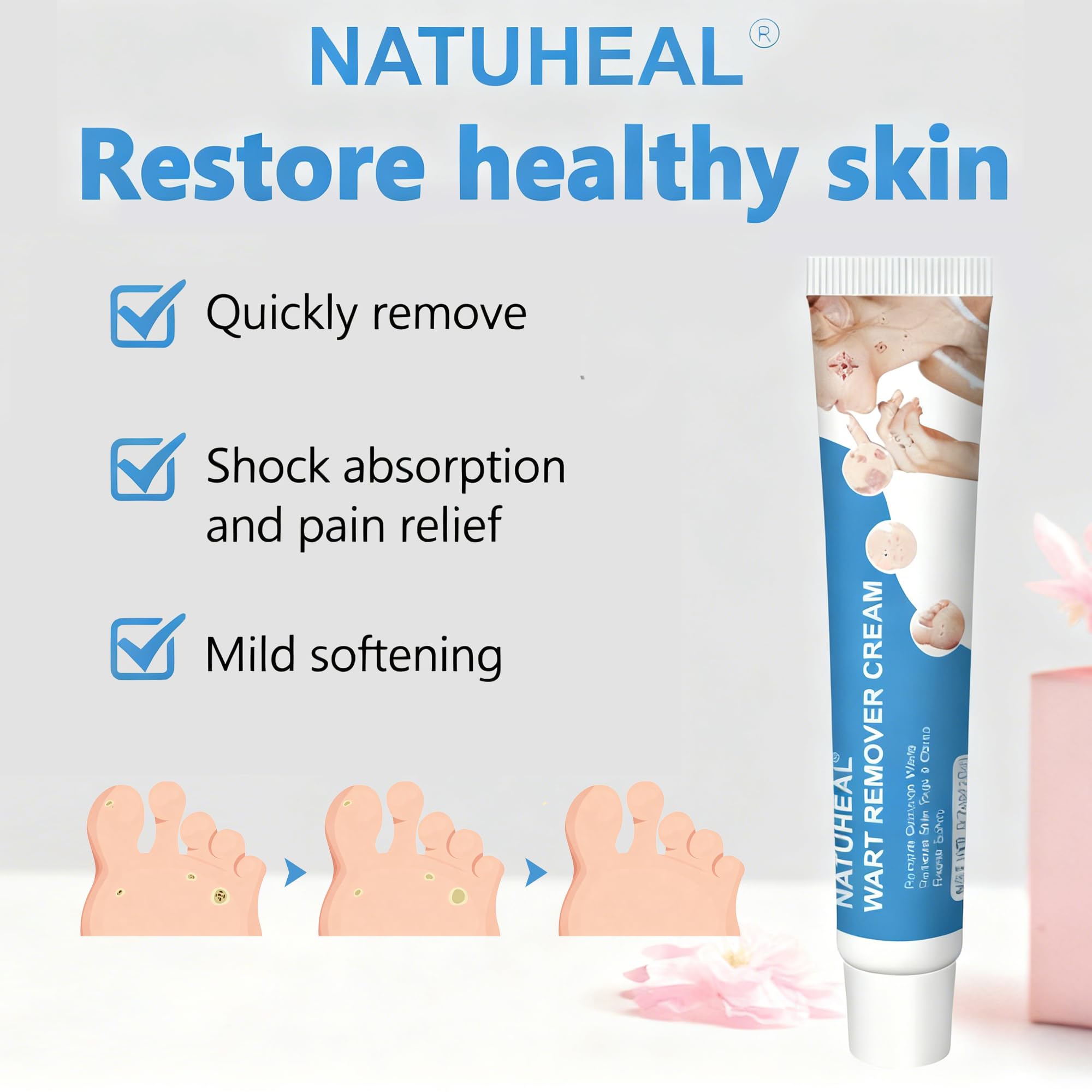 Wart Remover Cream 20g, Skin-Tag-Remover-Kit for Face & Body, Gentle Removal for Common Warts, Plantar warts, Corns — view 5