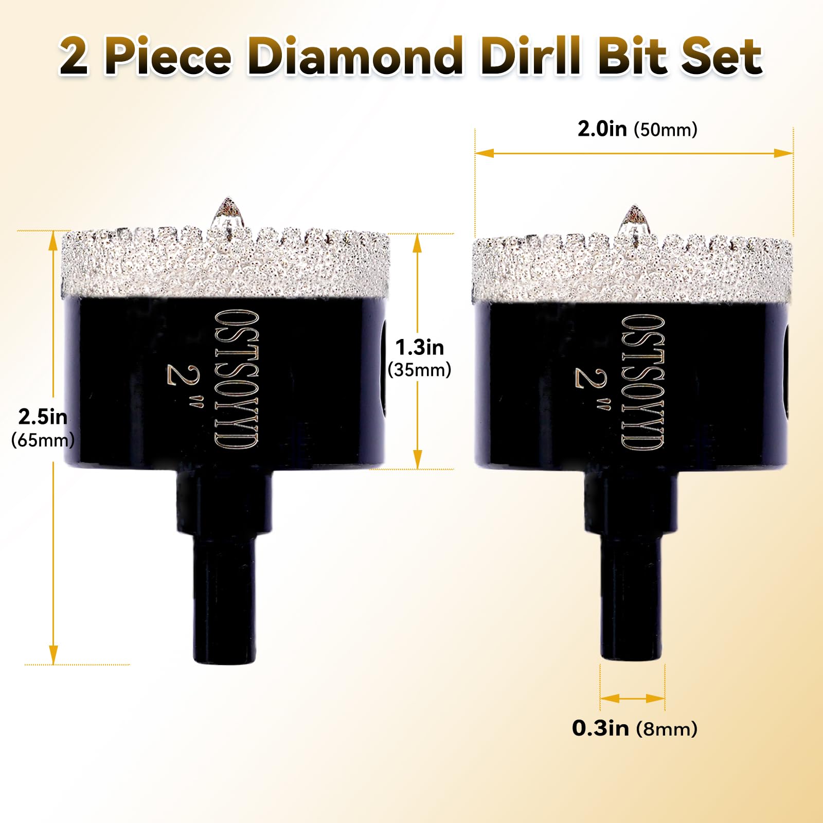 Diamond Hole Saw Kit - Precise Drilling -4 Diamond Hole Saw Kit - Precise Drilling -4