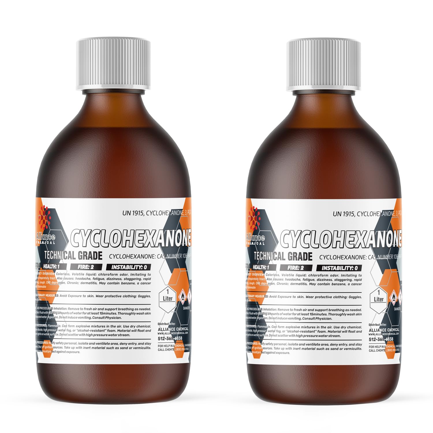 Cyclohexanone Technical Grade - 2 Liters - Solvent & Production of Nylon