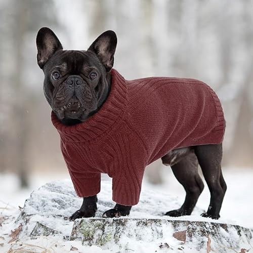 Miniatura 7 de IECOii Suéter para perro XXXL, suéteres de Navidad para perros extragrandes, hembras y niños, ropa de punto de cuello alto para mascotas, para