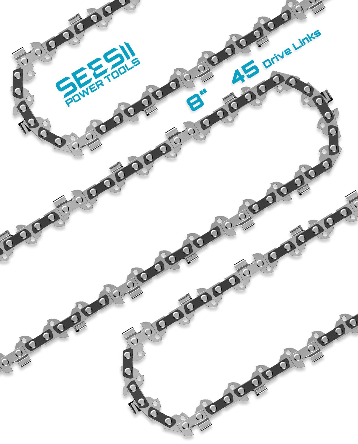 Amazon.com: Seesii 8 Inch Chainsaw Chain Replacement - 3 Pack 8