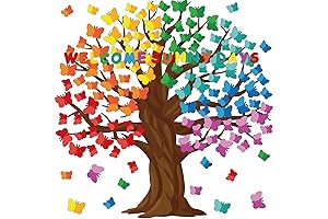 128 Pcs Decor Butterfly Tree for Classrooms