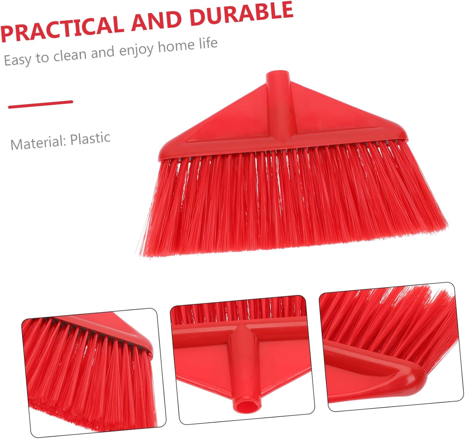 Baluue Plastic Sweeper Head Replaceable Broom Head Kitchen Broom Crevice Cleaning Brush