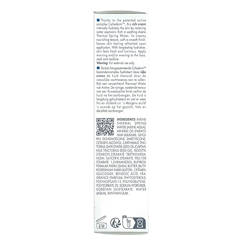 Miniatura 6 de Eau Thermale Avène Crema hidratante nutritiva Hydrance Optimale, de 1.35 onzas líquidas.