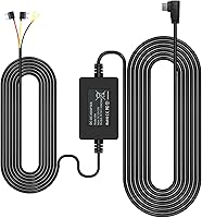 Vista 1 de REDTIGER F7N - Kit de cable duro para cámara de salpicadero, puerto USB C de 21.3 pies para cámara de salpicadero, convierte 12V-24V a 5V/2.5A