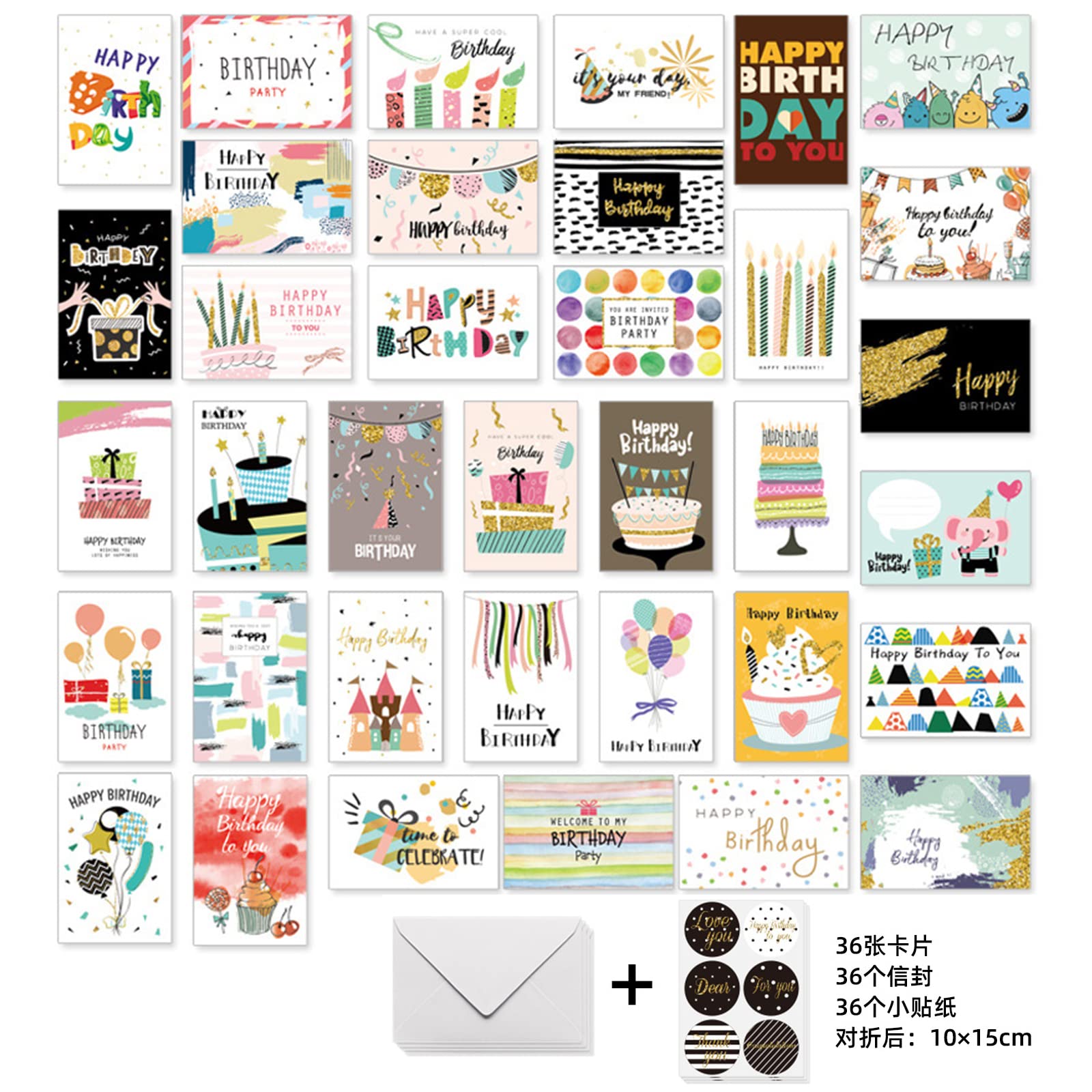 Buy Harroo Birthday Cards Bulk Assortment, Birthday Cards with