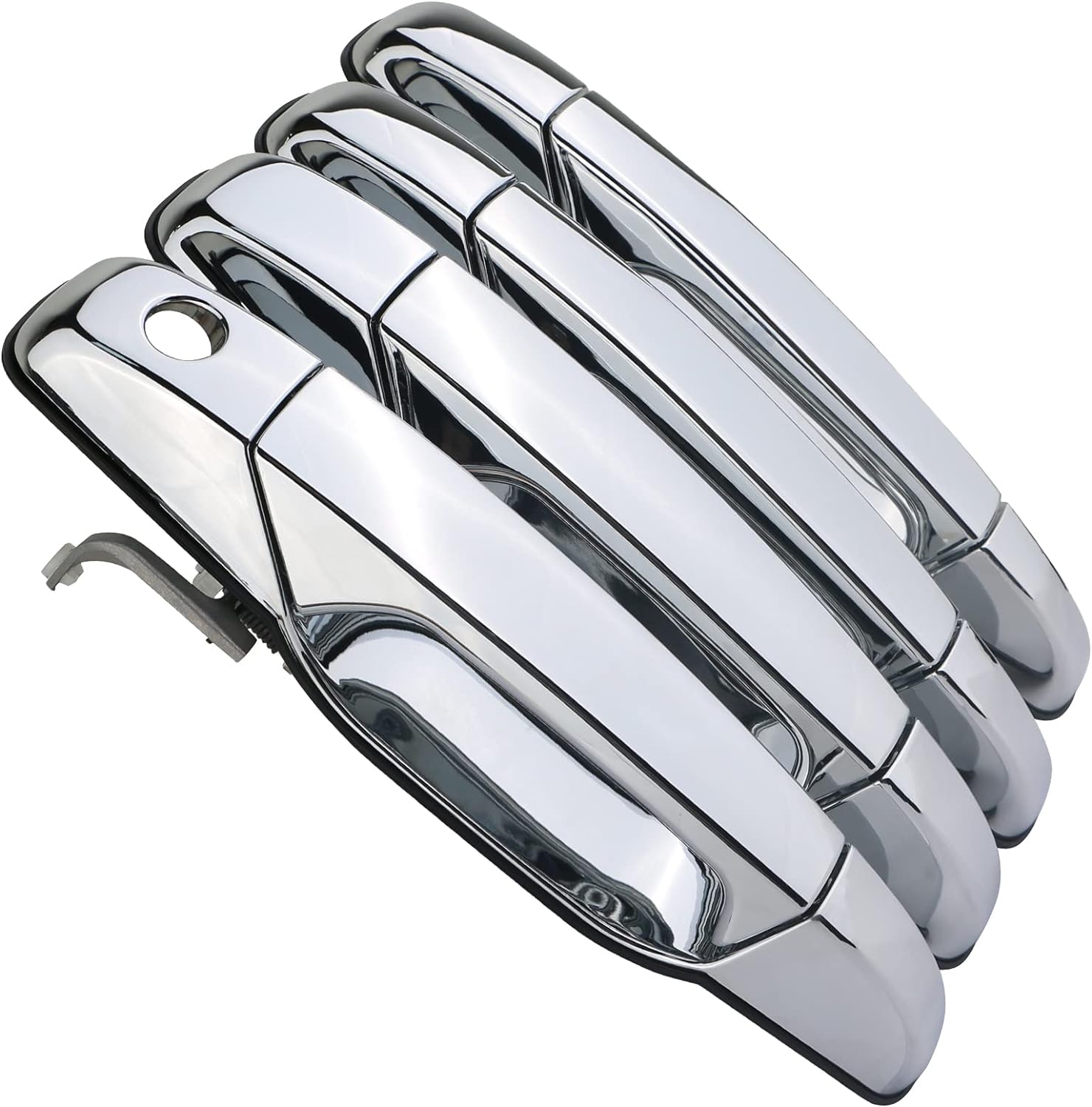 APPERFiT Upgraded Exterior Door Handles Chrome Compatible with 2007-2013 Chevy Chevrolet Silverado 1500 2500 3500 Suburban Tahoe Avalanche, GMC Sierra Yukon, Cadillac Escalade