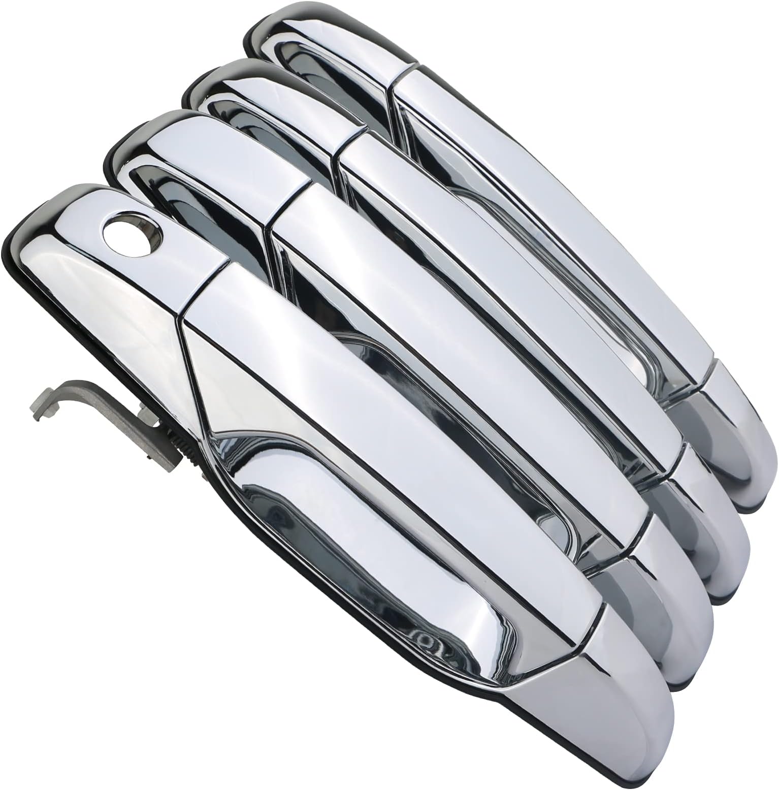 APPERFiT Upgraded Exterior Door Handles Chrome Compatible with 2007-2013 Chevy Chevrolet Silverado 1500 2500 3500 Suburban Tahoe Avalanche, GMC Sierra Yukon, Cadillac Escalade