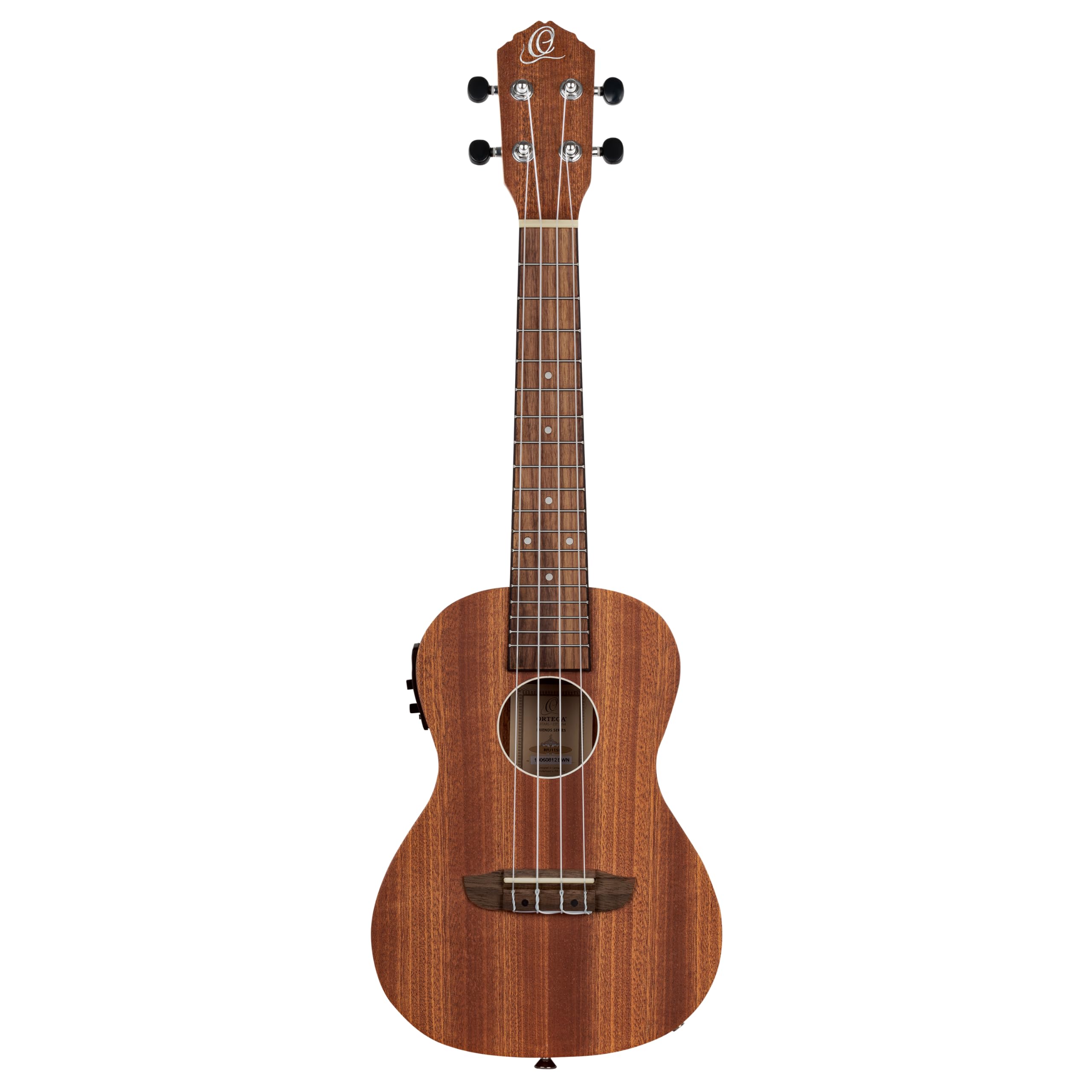 Ortega Guitars Ukulélé Concert Electro-Acoustique – Série Timber – Housse Incluse – Sapele, Naturel (RFU11SE)