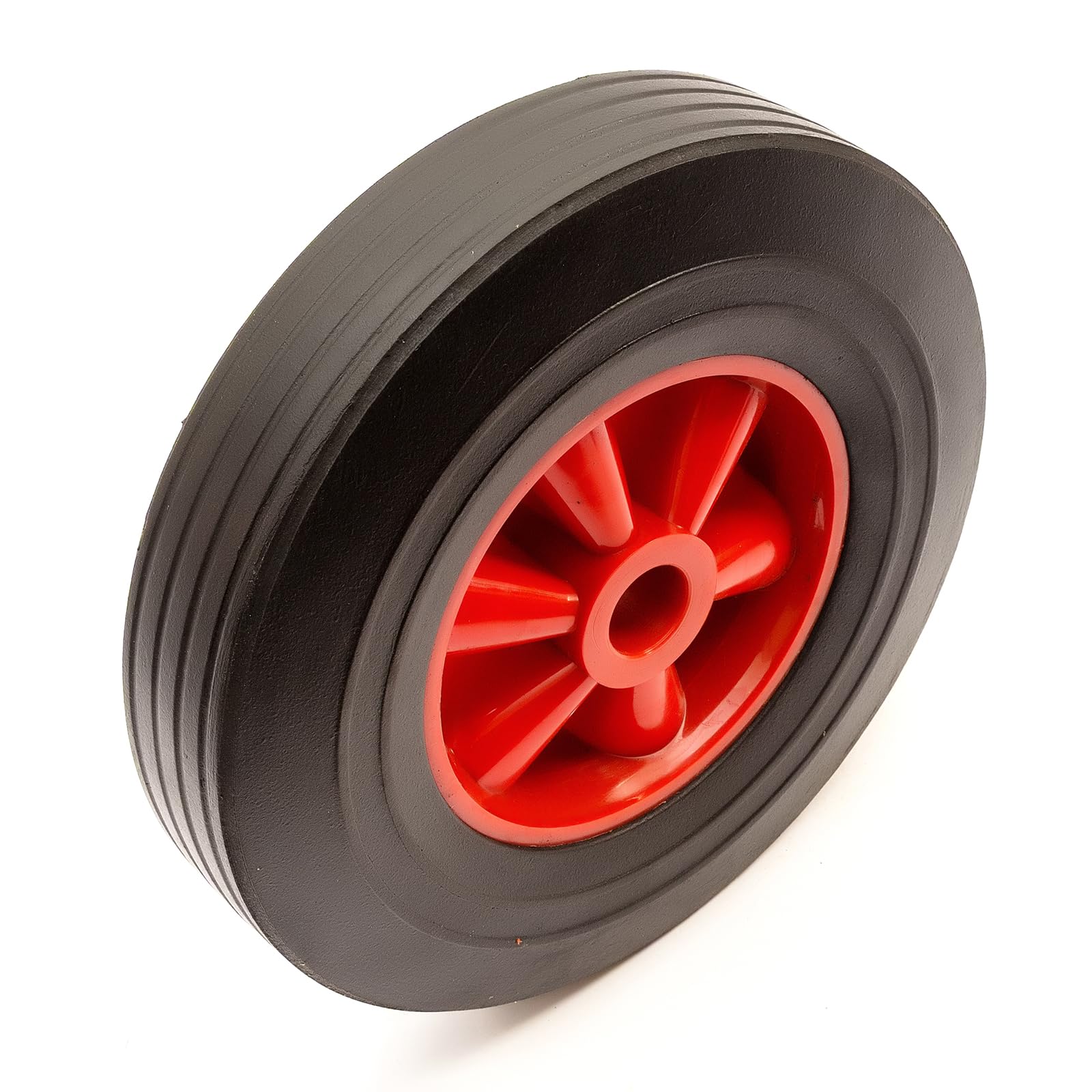 10" Inch Heavy Duty Wheel + Solid Rubber Tyre 255mm Puncture Proof 200kg Wheelbarrow Barrow Garden Cart
