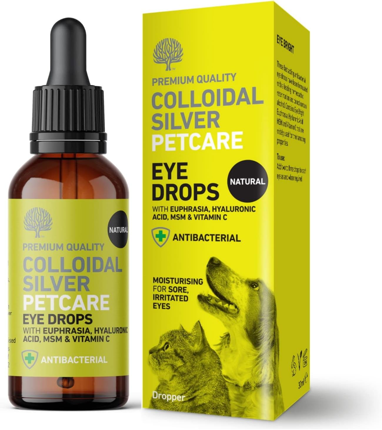 Natures Greatest Secret Antibacterial Eye Drops for Pets, Soothes