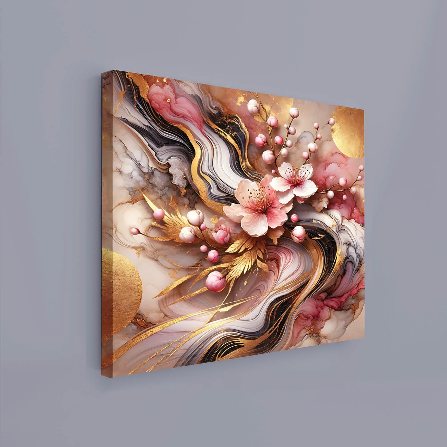 RANDOM Modern Art Canvas Painting Home Décor Wall Painting With Frame For Living Room, Office (RAC-1810) 1