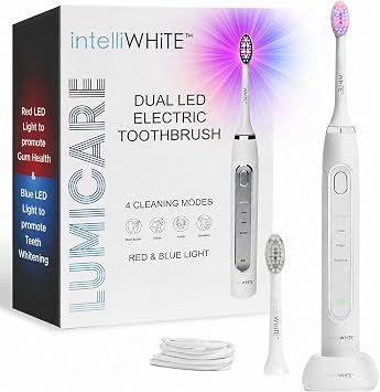 LUMICARE Sonic Electric Toothbrush, Whitening LED, Rechargeable, 4 Modes