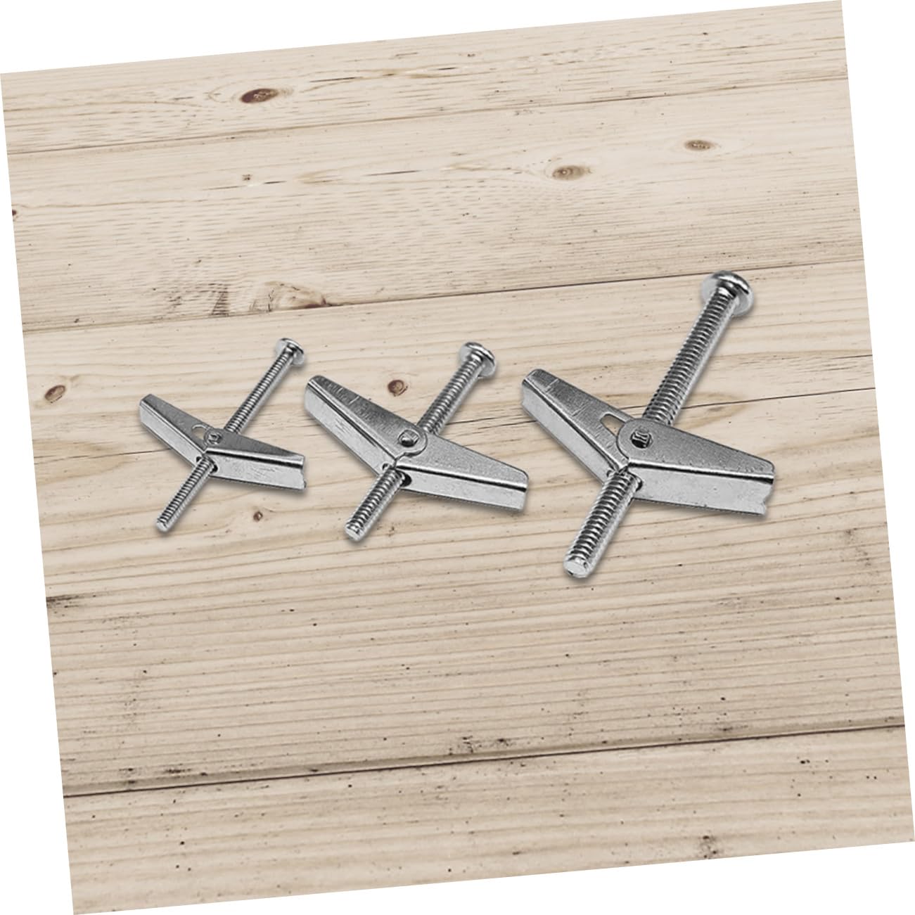 Mikikit Ggle Bolts for Drywall 26pcs Steel Toggle Anchor Set Wing Nuts Easy Installation Wall Fasteners Heavy Duty