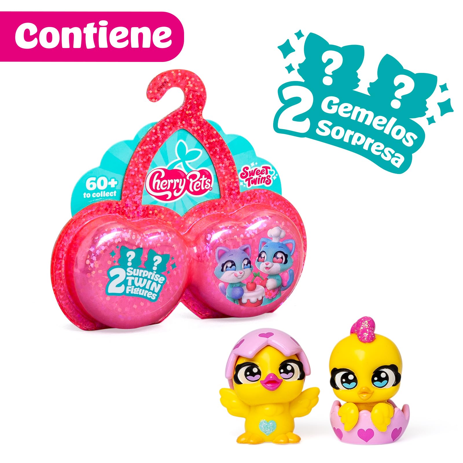 Sweet Twins Series – Twin Pack. Incluye 2 Figuras coleccionables gemelas Sorpresa y 1 Checklist.