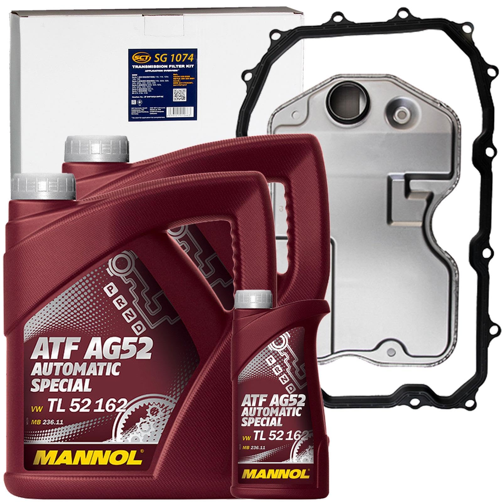 BandelOne enthält Getriebefilter+9L Mannol ATF Öl 6GANG Automatik für Q7 Touareg Cayenne