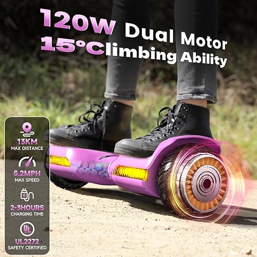 Miniatura 4 de Gyroor Self Balancing Scooter New G13 All Terrain Balancing Scooter with LED Lights, Self Balancing Off Road with Bluetooth for Kids ages 6-12 and