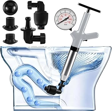 Toilet Plunger Heavy Duty, High Pressure Toilet Plunger