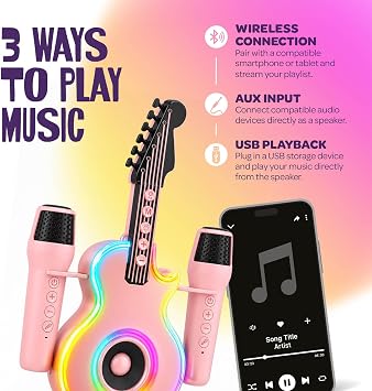 Karaoke Machine for Kids - Mini Toy Microphone for Girls - Gifts for Girl