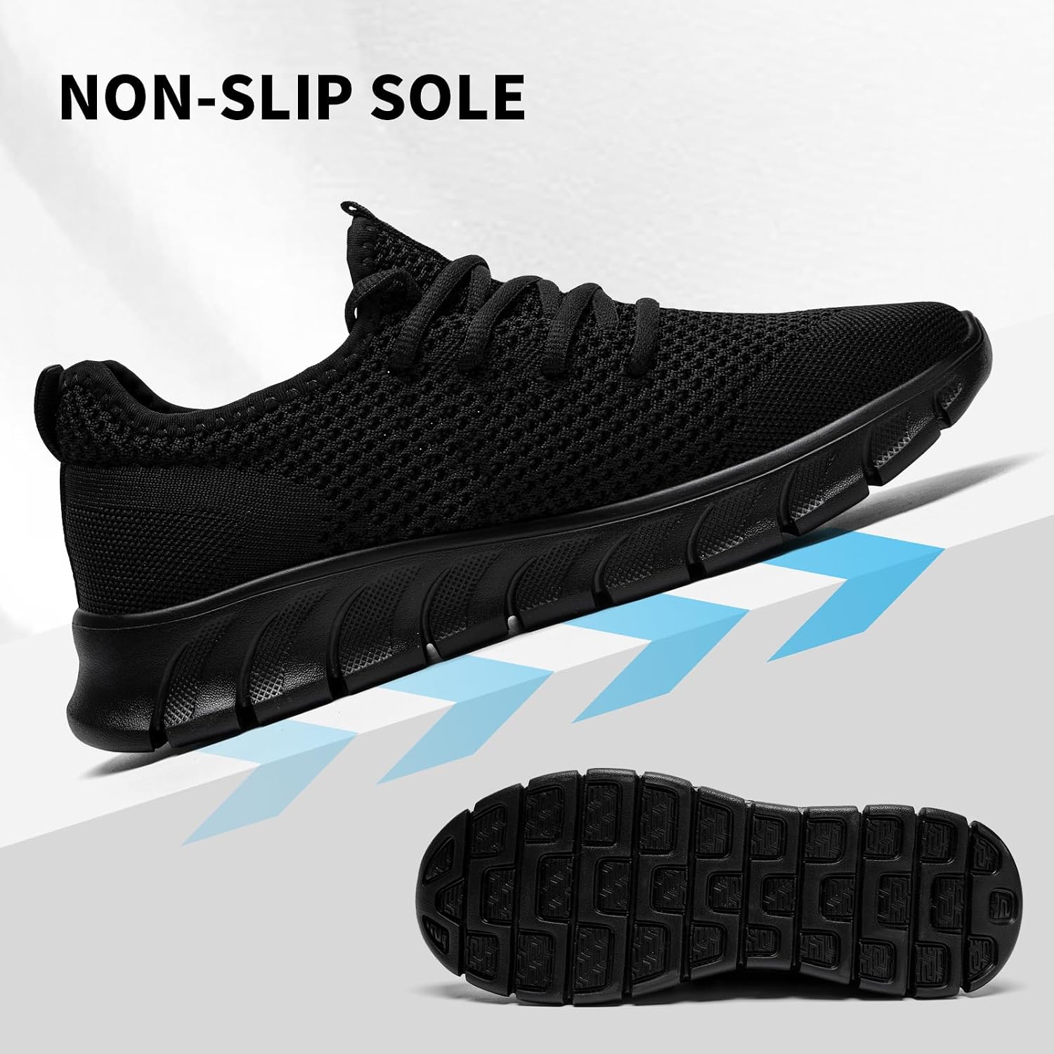 Tvtaop Mens Running Shoes Non-Slip Sneakers Tennis Gym Sport Shoes