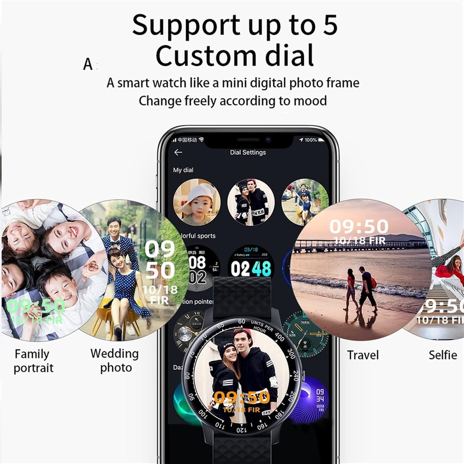 Inteligentny zegarek mężczyźni DIY Watchface w pełni dotykowy opaska monitorująca aktywność fizyczną tętno ciśnienie krwi kobiety Smartwatch licznik kalorii krokomierz, C, jeden rozmiar