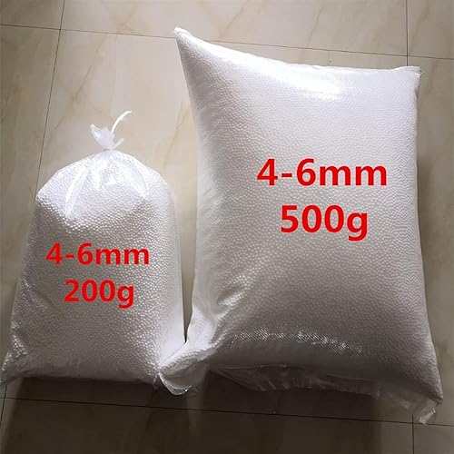 Miniatura 3 de Bolas de espuma blanca de 17.64 oz7.05 oz, relleno de puf, almohada para dormir, silla, sofá, relleno de cuentas (color  88.18 oz)