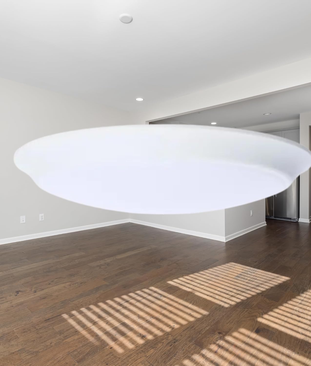 Satco 62-1811R1 10 Inch LED Disk Light, CCT Selectable 2700K-5000K, 1100 Lumens, 13.4W, Triac Dimmable, 90 CRI, Wet Rated, White Finish, 120 Volt, Energy Star JA8 (2 Pack)