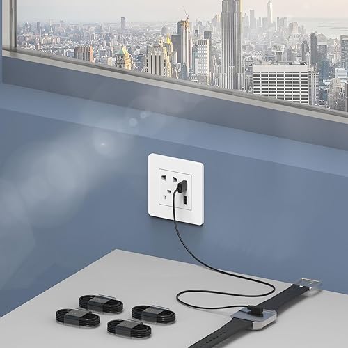 Miniatura 6 de Cable magnético para reloj inteligente, cable de carga USB compatible con rastreador de fitness, cargador de reloj Da Fit, Letsfit Willful YAMAY