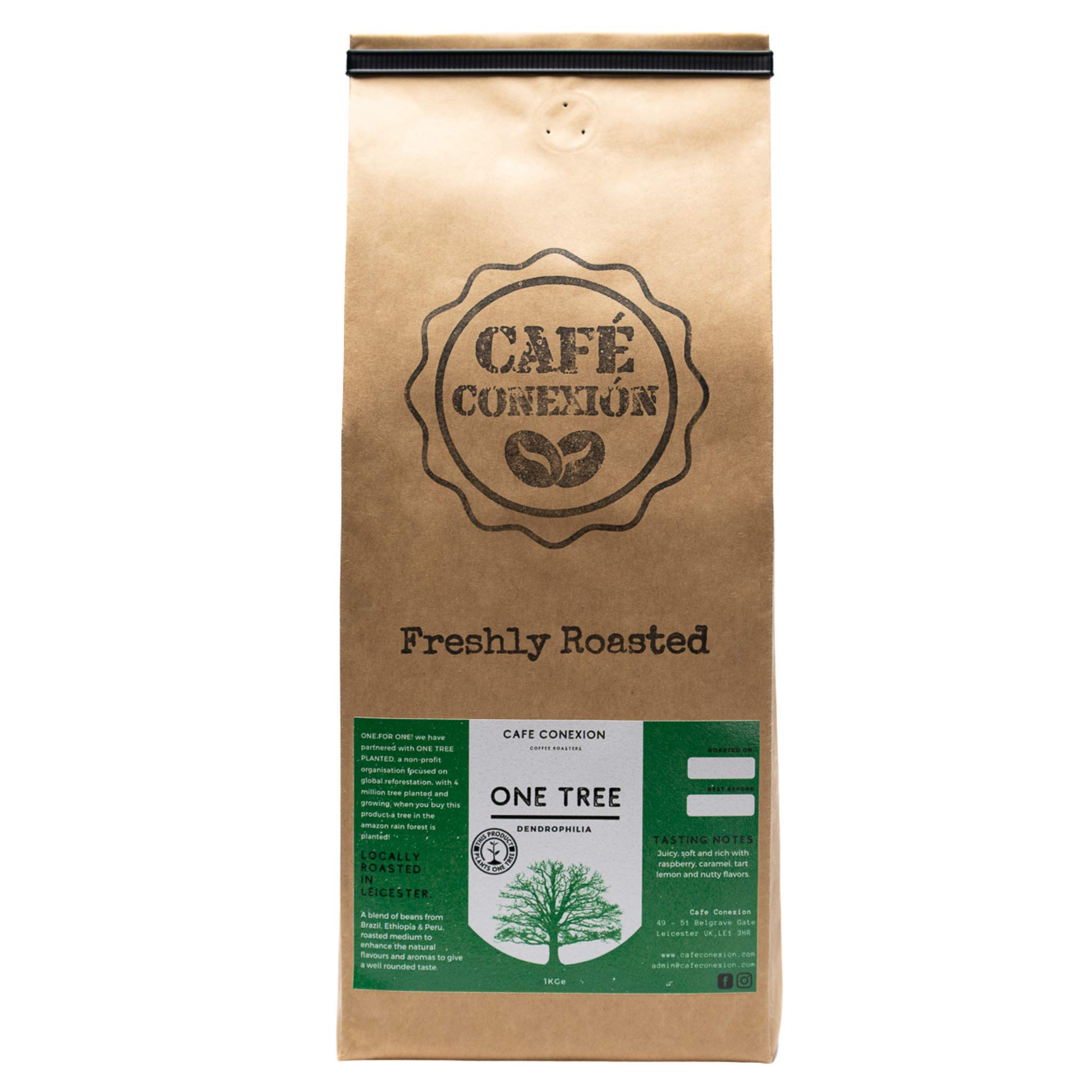 6 x 1 kg torby hurtowe ziarna kawy | kawiarnia konexion palniki do kawy | 100% arabica (jedno drzewo)