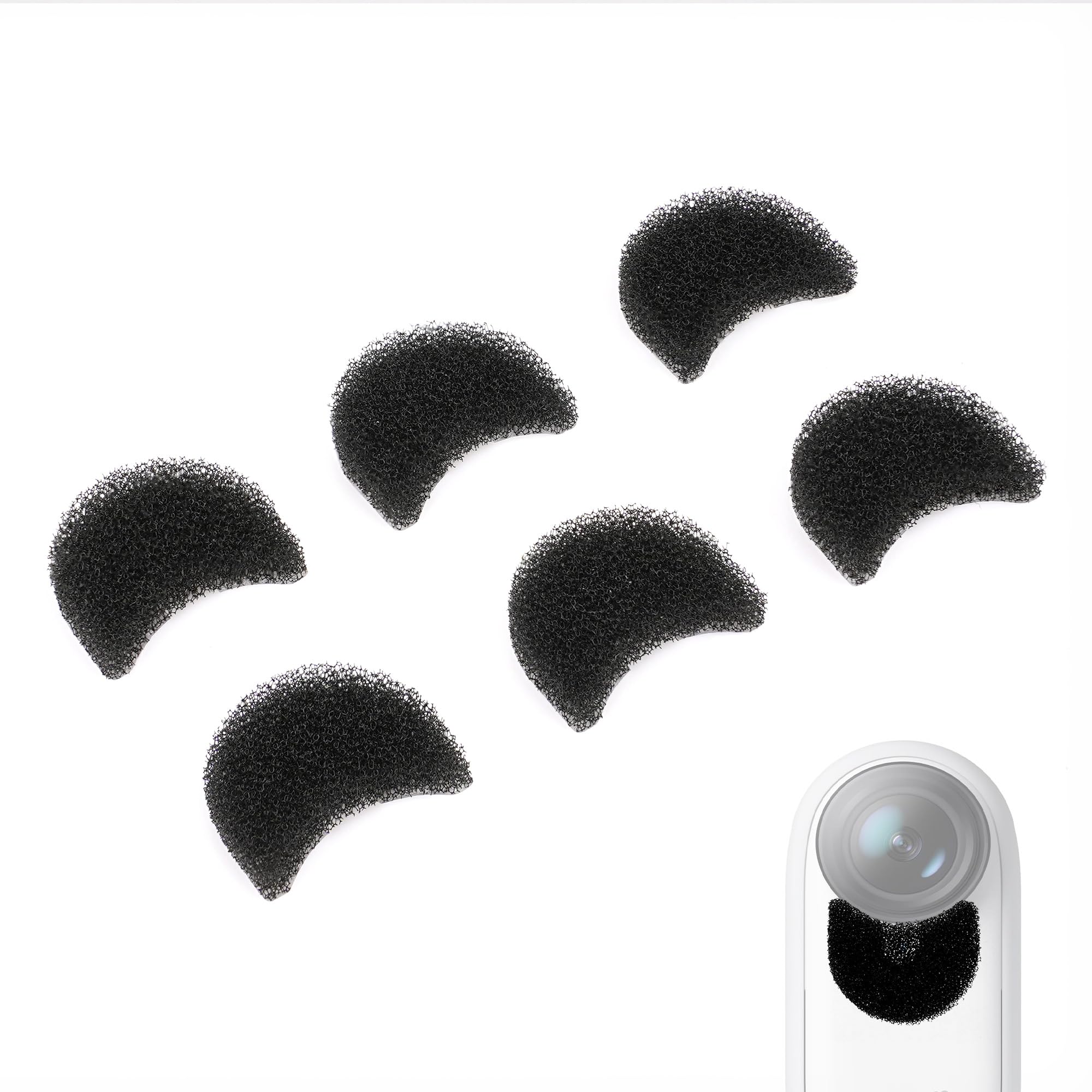 GEEKRIA for Creators Microphone Wind Muff Compatible with Insta360 GO3, 3S Action Camera, Premium Wind Noise Reduction Cove
