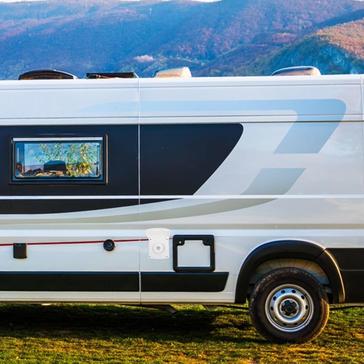 Rv Water Inlet with Cover and Locking Mechanism Abs Gravity Fill Port