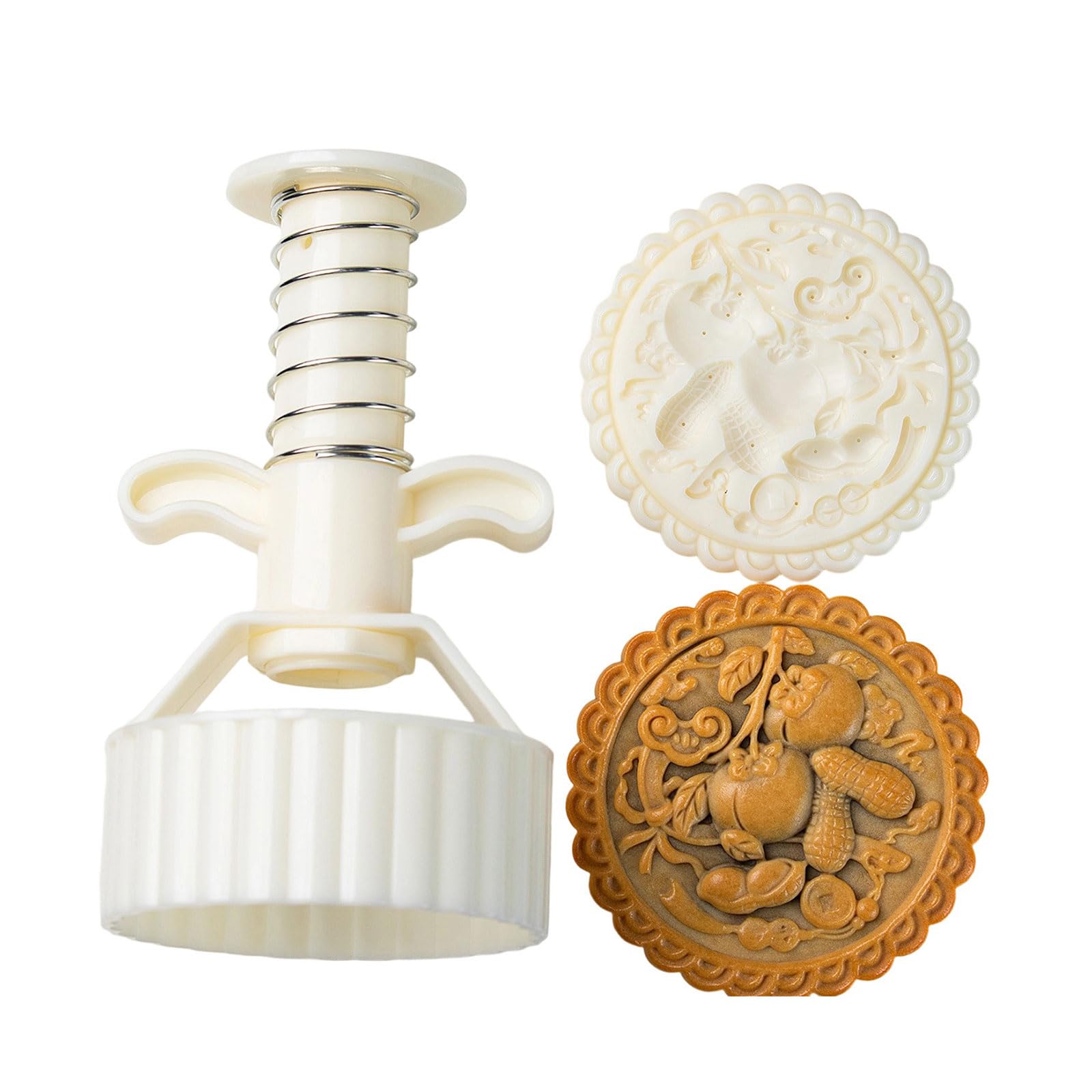 Moule gâteau de lune chinois traditionnel ABS double capacité nettoyage facile