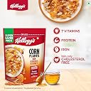 Kellogg's Corn Flakes Real Almond Honey 1kg | High in Iron, Vitamin B1, B2, B3, B6 & C | Naturally Cholesterol Free | Corn Flakes, Breakfast Cereal gallery image