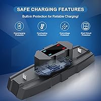 Vista 6 de Estación de carga para controlador de interruptor para Nintendo Switch y OLED, base de carga profesional para JoyCon/Pro/controlador PS5/Xbox