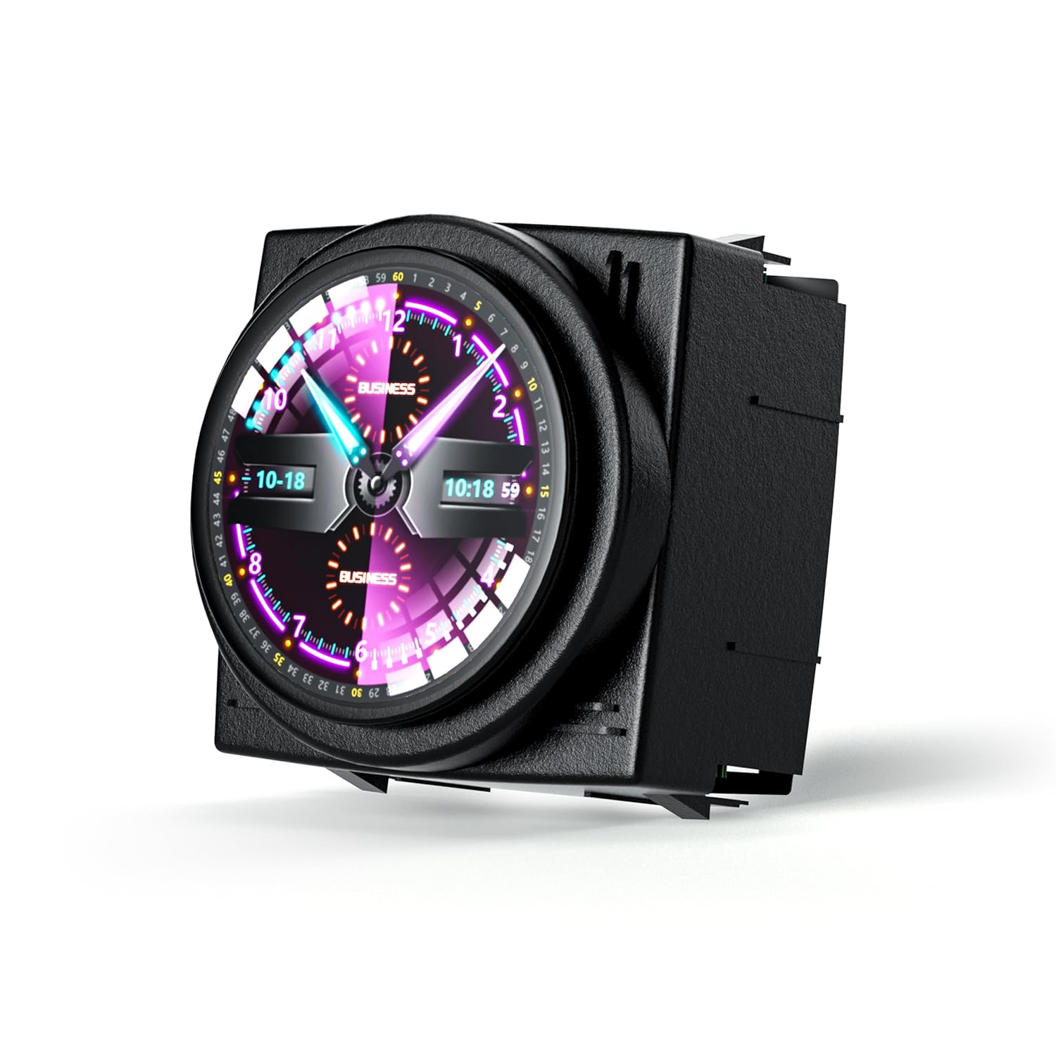 PEMP 1.43-inch OEM Style Car Smart LCD Clock Conversion Kit, 30+ Cool UI Dials, Support Custom Placement Images for Mercedes Benz W205 W213 W222 W463 W219 2014-2023 NTG5.0/NTG 5.5