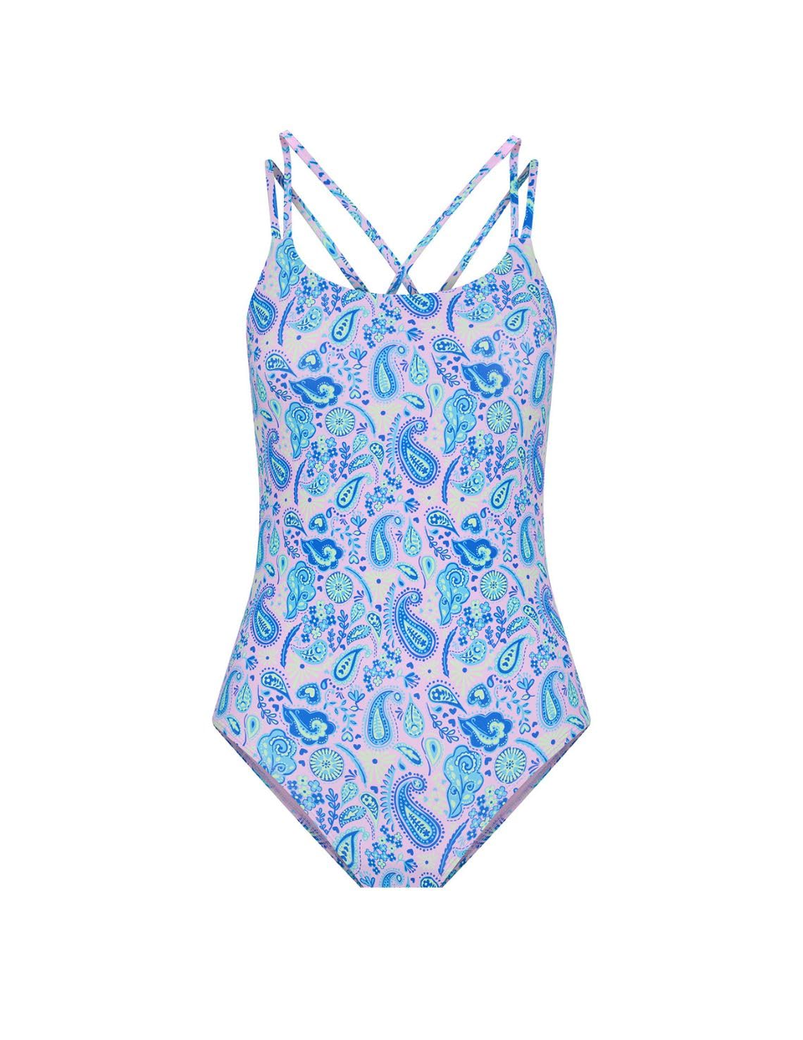 Modibodi Maillot de Bain Menstruel Adolescente - Maillot de Bain Règle Dos Croisé - Flux Abondant 50 ML