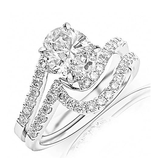Curving Pave Diamond Set