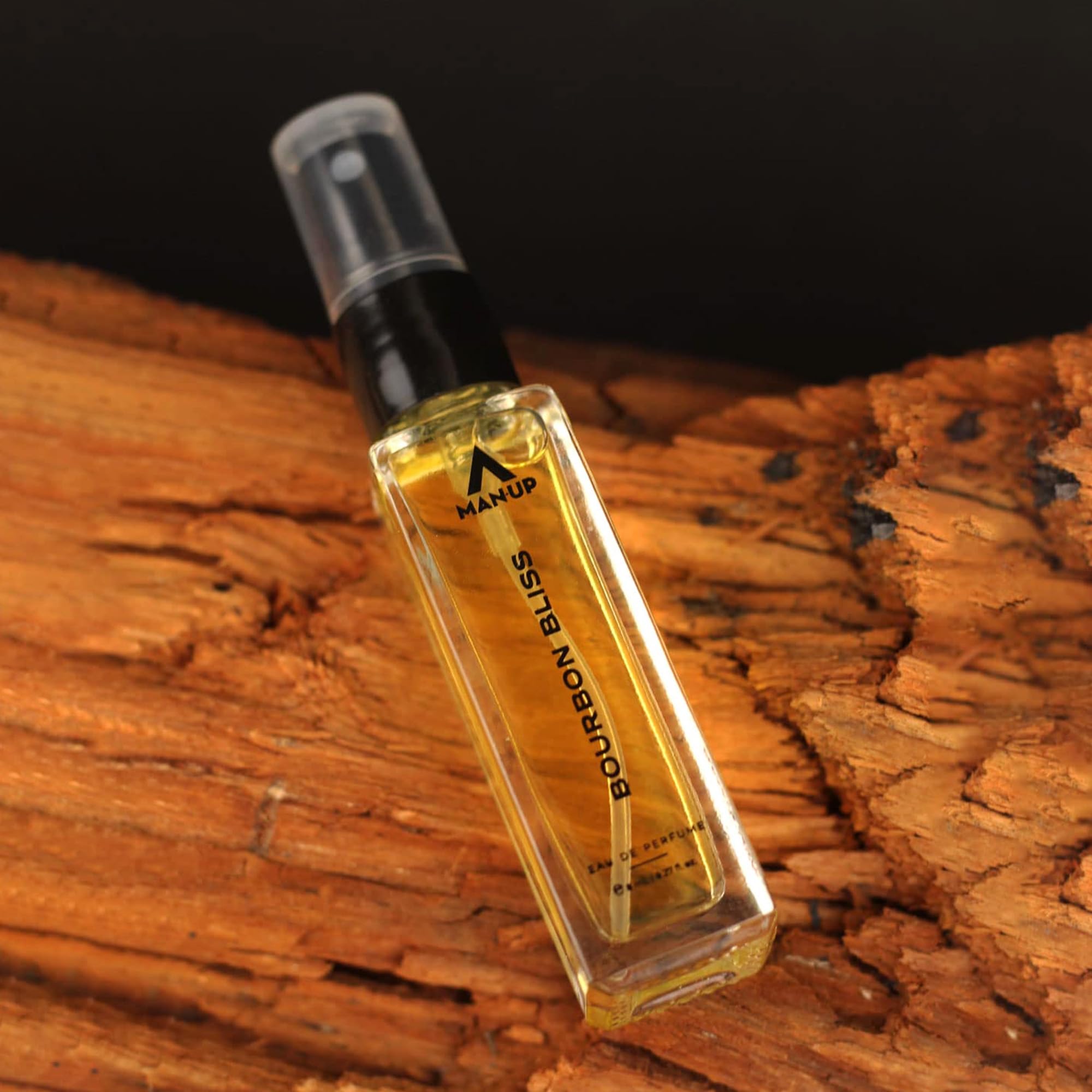 Man-Up Bourbon Bliss Perfume For Men, Liquid Eau De Perfume, Premium Long Lasting Fresh, Refreshing & Energising Fragrance Perfume, Celebrating Every Special Occasion, 8ml