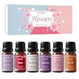 Floral Fragrance Oils, Aromtopia Flower Essential Oils for Diffusers for Home, 6x10ml, Fragrance Oil for Candle Soap Making, Lavender, Rose, Gardenia, Cherry Blossom, Jasmine, Neroli