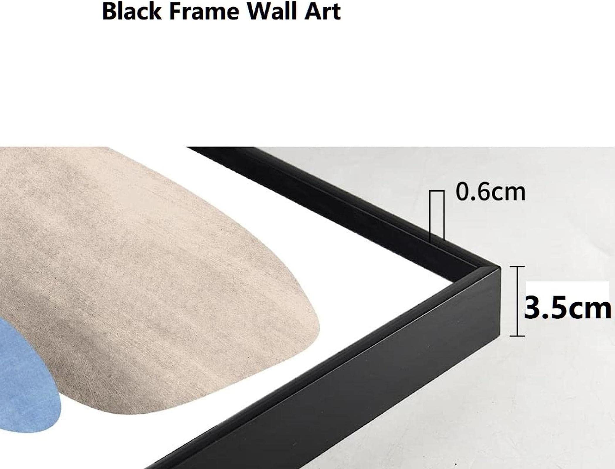KDOVOKD Picasso Famosi Tre Uomini Musicali Poster da Parete Arte Astratta Decorazioni per la casa Stampa su Tela Dipinto Decorazione per Soggiorno 70x70 cm (28x28 pollici) con Cornice