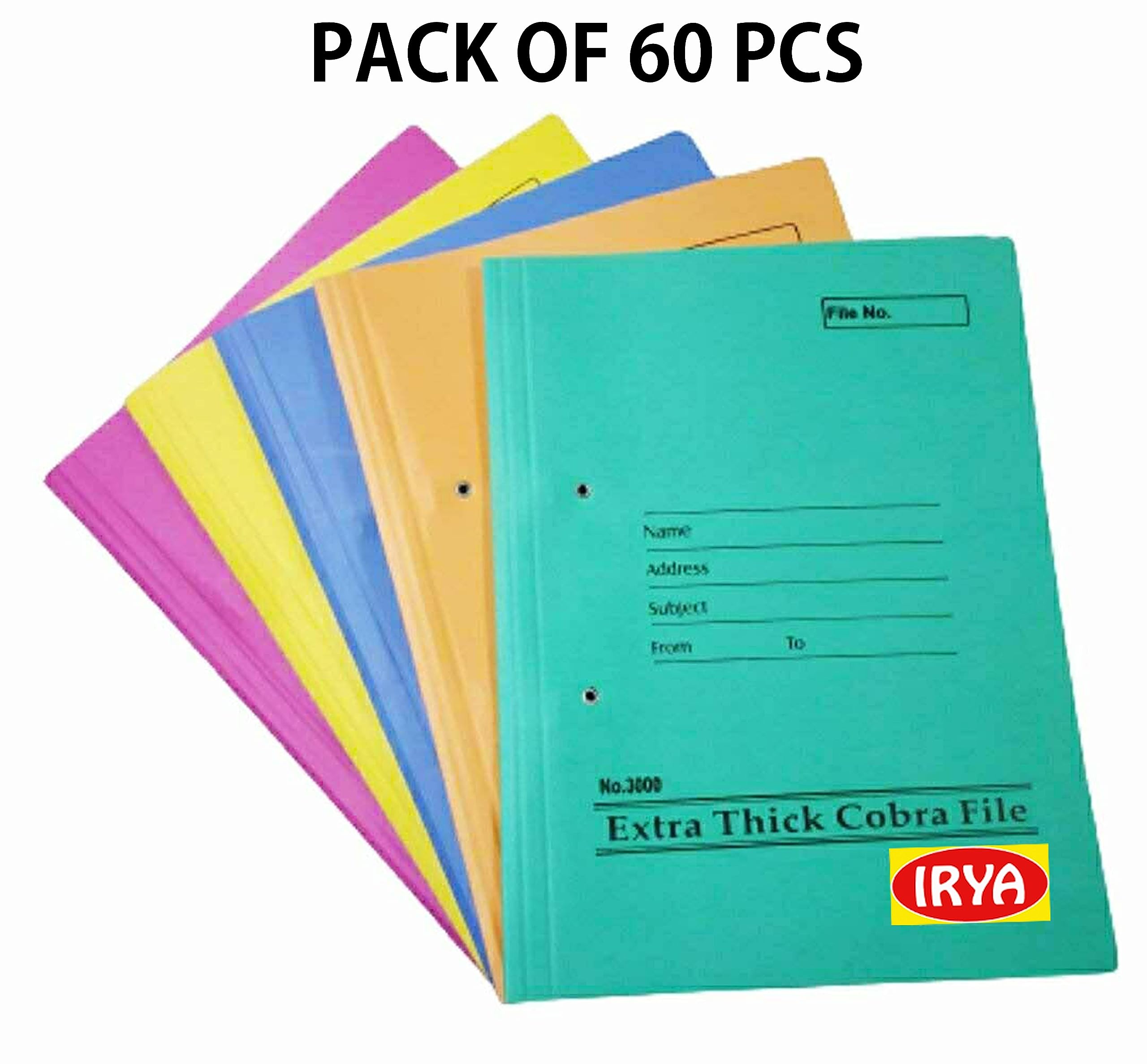 AVA Enterprise Cobra File (Pack of 60 pcs) / Deluxe Clip / Size 