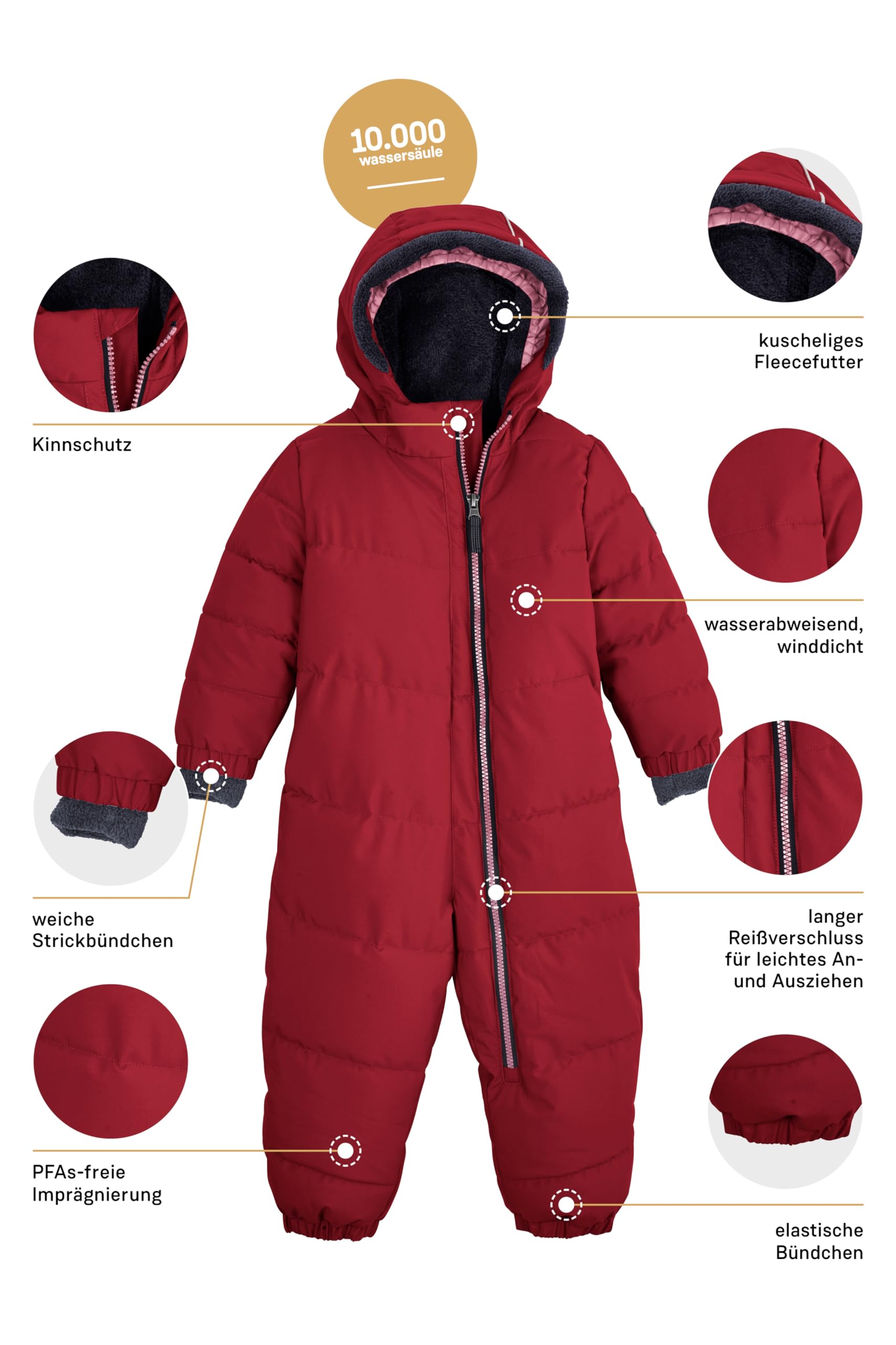 first instinct by killtec Unisex Fiow 20 Mns Qltd Onpc Steppoverall mit Kapuze/Schneeanzug ist wasserabweisend