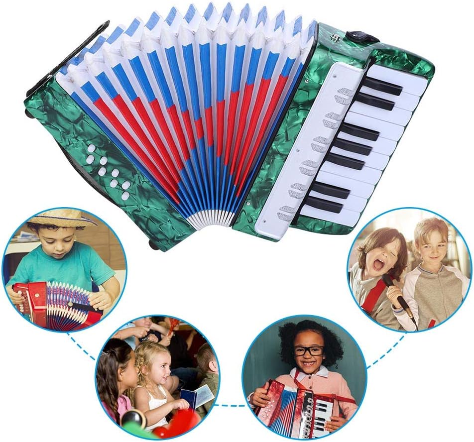 17 Key 8 Bass Piano Accordion with a Manual Suitable for Beginners
