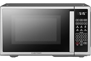 Chefman Countertop Microwave Oven - 1.1 Cu. Ft. Digital, Stainless Steel