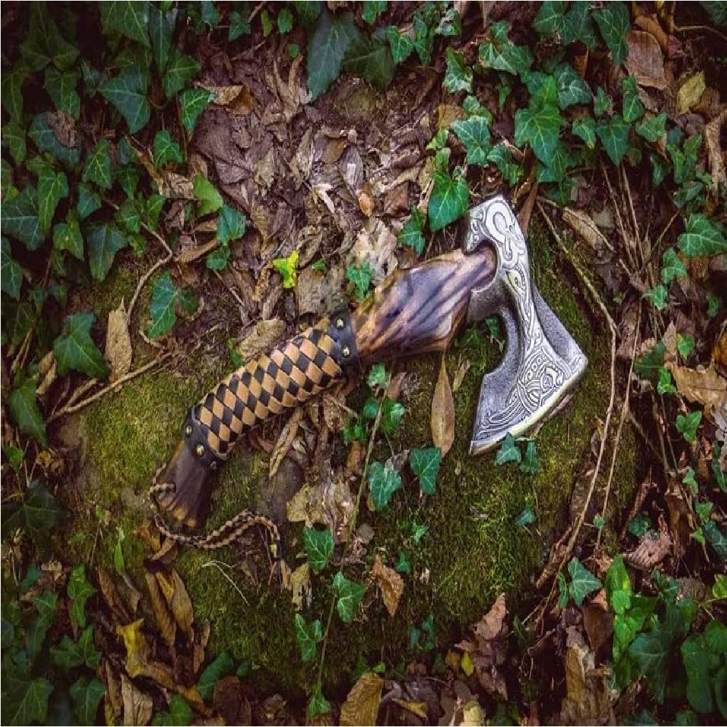 Custom Handmade Viking Axe - Battle Axe Head, Tomahawk Style, Real Steel, Camping & Display, Gift For Men