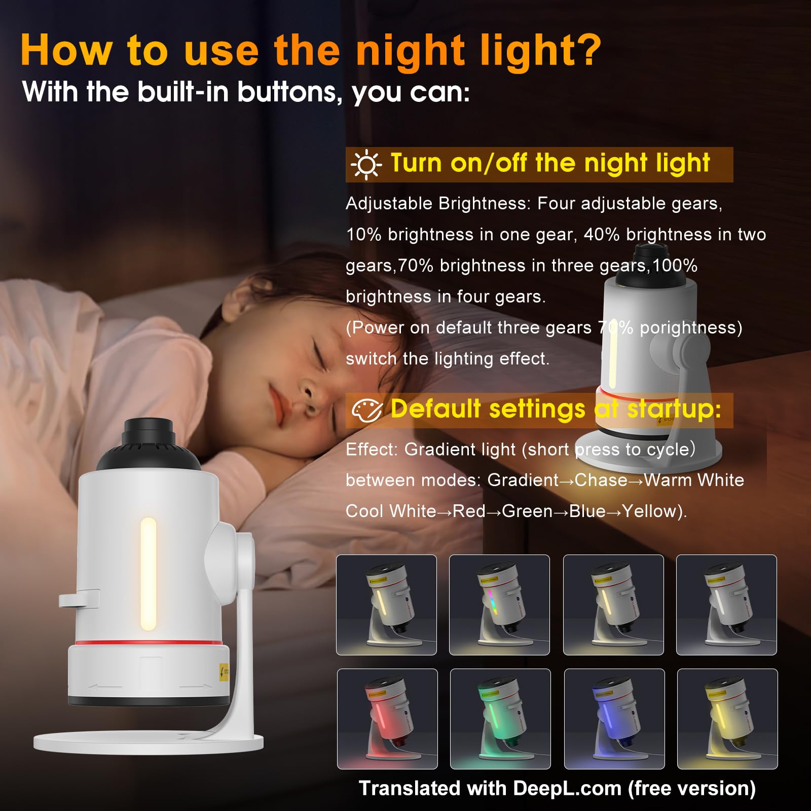 Sternenhimmel Projektor, 4K HD Realistisches Planetarium Projektor, Galaxy Projector Skylight Projector Lampe mit Timer und 8-Farbiges Nachtlicht,Sternenprojektor für Kinderzimmer