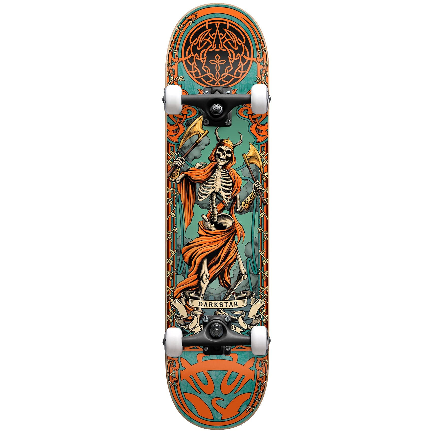 DarkstarPrenium Axis Complete Skateboard 8.0 x 31.6 Orange