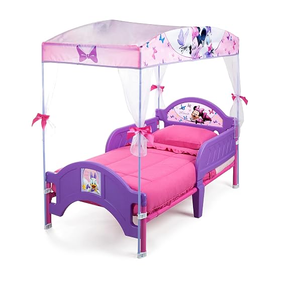 Delta Children's Products Minnie Mouse Canopy Toddler Bed,Purple & Delta Children Canopy Toddler Bed, Disney Frozen