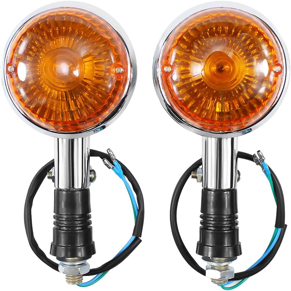 Motorcycle Turn Signal Light Indicator Blinker For Yamah-a Virago XV 250 400 535 920 1000 V-Star XVS 400 650 1100 VMax 1200 (Amber)