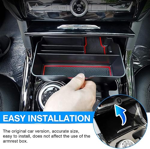 Miniatura 6 de Autorder Ajuste personalizado para organizador de consola central, Ford Explorer 2020 2021 2022 2023, accesorios, caja de reposabrazos, bandeja de